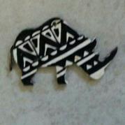 Rhino Fridge Magnet