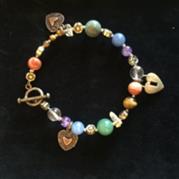 Copper Hearts - Chakra Charm Bracelet
