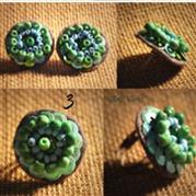 Felt ring and (pin) earrings set - Arts Varki